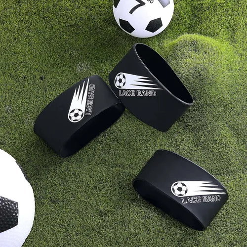 Miniatura 5 de Patelai 4 piezas de cubierta de cordón para tacos de fútbol, banda de zapato de fútbol, cubierta de zapato de fútbol, bandas de taco de fútbol