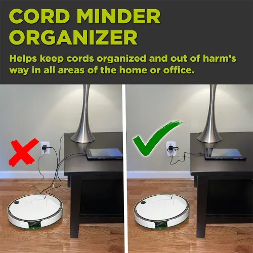 Miniatura 4 de Cord Minder Organizador para electrodomésticos, cables de carga, encimeras y escritorios, enrollador y envoltura de cables eléctricos, cubiertas