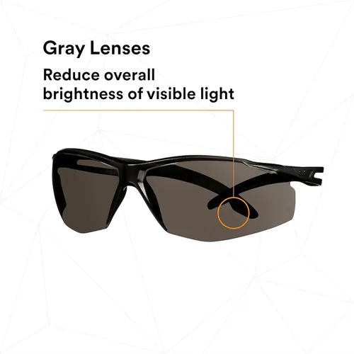 Miniatura 6 de 3M Gafas de seguridad, SecureFit Serie 500, paquete de 20, ANSI Z87 con clasificación de impacto, patillas de trinquete ajustables, gafas