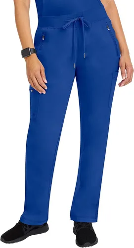 Healing Hands Pantalones quirúrgicos de 6 bolsillos para mujer, etiqueta morada, 9141 Toni con cordón, tela suave y cómoda, Púrpura