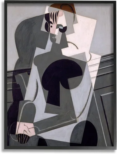 Stupell Industries Retrato de Madame Josette Juan Gris Pintura abstracta clásica enmarcada arte de la pared, diseño por one1000paintings
