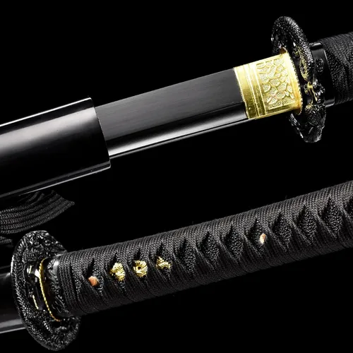 Miniatura 5 de Samurai Katana Espada hecha a mano de acero de alto carbono 1095 Japonesa Real Katana Espada de Espiga Completa Afilada