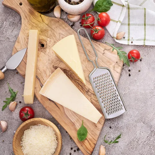 Miniatura 7 de Rallador de limón Zester Traje de 2 piezas,Rallador de queso de acero inoxidable,Molinillo fino de cocina para queso parmesano, jengibre, ajo, nuez
