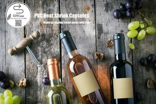 Miniatura 6 de Cápsulas termorretráctiles de PVC, 120 unidades de corchos de vino azul brillante, fundas retráctiles, cápsulas transparentes para botellas azul