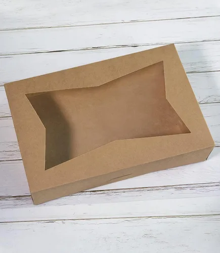Miniatura 5 de Paquete de 15 cajas de pastelería marrón para panadería de 12 x 8 x 3 pulgadas, donas grandes, magdalenas, cajas de galletas con ventana de PVC