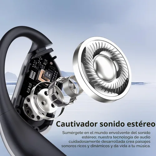 Miniatura 4 de Open Ear Clip Wireless Earbuds Bone Conduction Headphones, Bluetooth 5.4，Built-in Mic, IPX7 Waterproof, LED Display Charging Case,Ear Hooks Ear