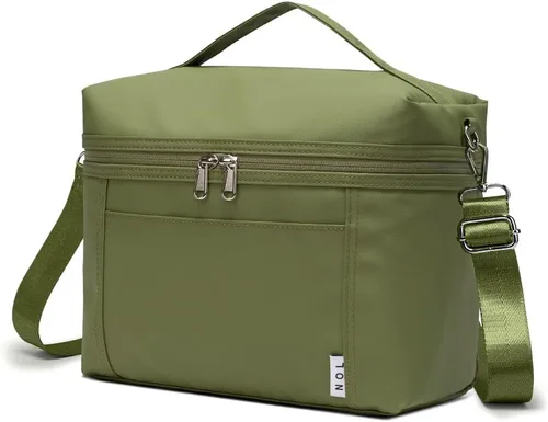 Miniatura 14 de NOL Natural Organic Lifestyle - Loncheras aisladas para mujer, bolsa enfriadora, ligera, de nailon, impermeable, para el trabajo