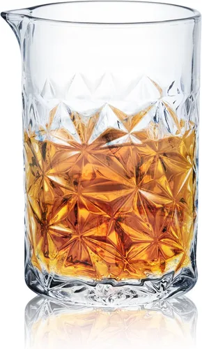 KITESSENSU Vaso mezclador de cóctel de 24 onzas, 24.0 fl oz, accesorios de cristal para barman para mezclar y remover cócteles, parte inferior