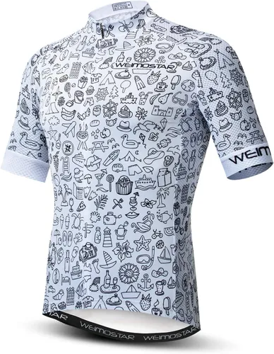 Miniatura 110 de Nuevo Pro cremallera completa hombres ciclismo Jersey manga corta Riding Shirt USA