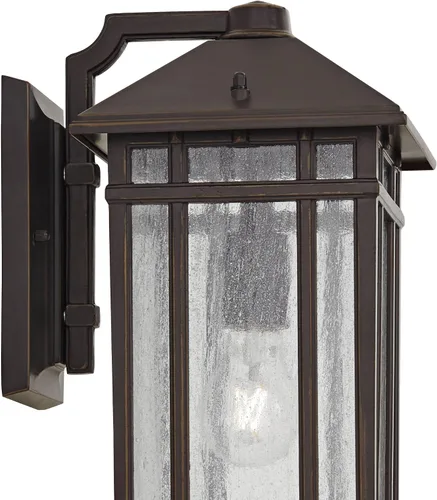 Miniatura 3 de Kathy Ireland Sierra Craftsman - Lámpara de pared rústica de 16 1/2 pulgadas de alto para exteriores, para porche, casa, exterior, faroles, juego