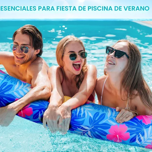 Miniatura 3 de Fideos inflables para piscina, paquete de 2 de tela suave de secado rápido cubiertos, fideos flotadores grandes para piscina, flotadores premium