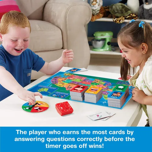 Miniatura 3 de Game Zone Great States - Divertido y educativo juego de geografía para mayores de 7 años - Una forma atractiva de aprender sobre los 50 estados