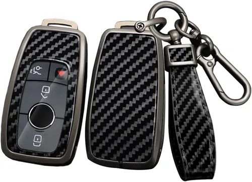 ontto Funda para llavero para Mercedes Benz Clase E, Clase G, Clase S, W213 2017 en adelante, cubierta de llave de coche, carcasa de metal, patrón
