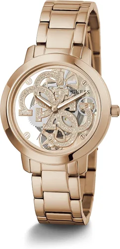 Miniatura 5 de GUESS Reloj de mujer Trend Clear de 1.417in, plateado