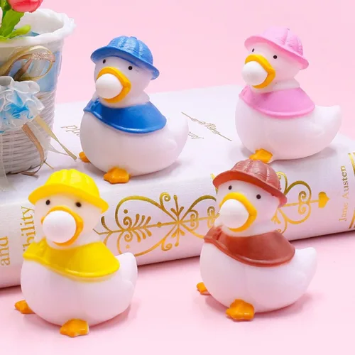 Miniatura 6 de 4 piezas de patos para apretar la bola de burbujas, juguetes para aliviar el estrés para niños y adultos, juguetes sensoriales para apretar, para 4