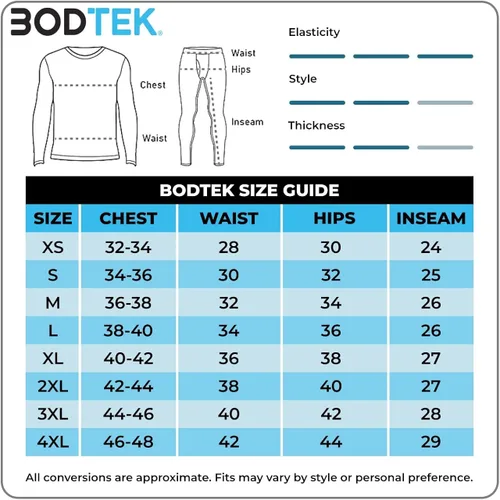 Miniatura 4 de Bodtek - Juego de ropa interior térmica para hombre (capa base larga, forro polar, parte superior e inferior).