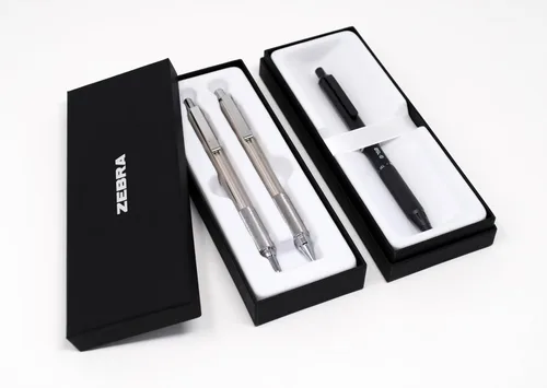 Miniatura 6 de Zebra Pen X-701 Tactical & G-750 - Juego de regalo de bolígrafo retráctil y bolígrafo de gel, barril de metal premium, punta media/fina, paquete