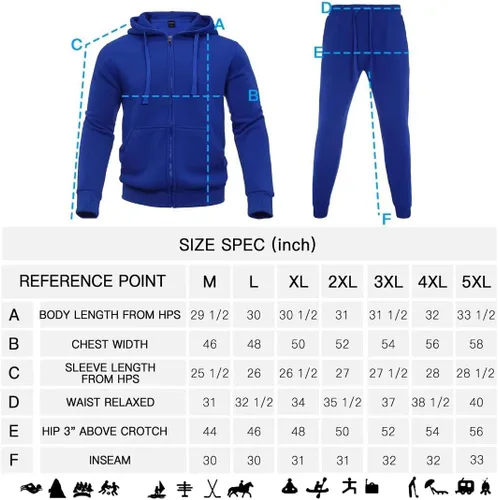 Miniatura 6 de Chándal para hombre, chamarras y pantalones de 2 piezas