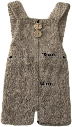 Miniatura 3 de Zeroest Accesorios de fotografía para bebé, traje de sesión de fotos para niño y niña, disfraz de ganchillo para recién nacido, ropa de punto