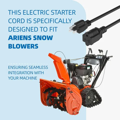 Miniatura 5 de Cable de arranque eléctrico para soplador de nieve 02483100 compatible con soplador de nieve Ariens SS322 SS522 SS522C, MTD 629-0071, MTD 929-0071