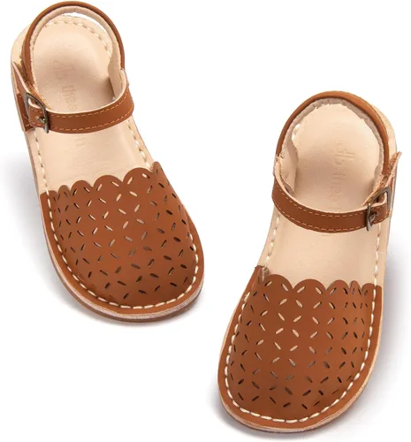 Miniatura 108 de THEE BRON Sandalias cómodas para niñas, zapatos para niños, sandalias rellenas