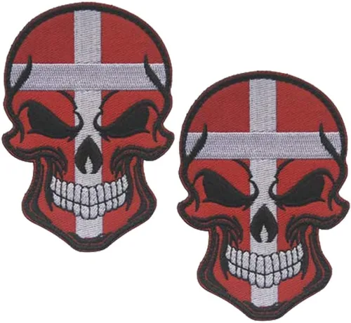 Miniatura 13 de 2 parches de bandera de AliPlus de España, parches de calavera bordados, tácticos, militares, moral, parche con gancho y bucle