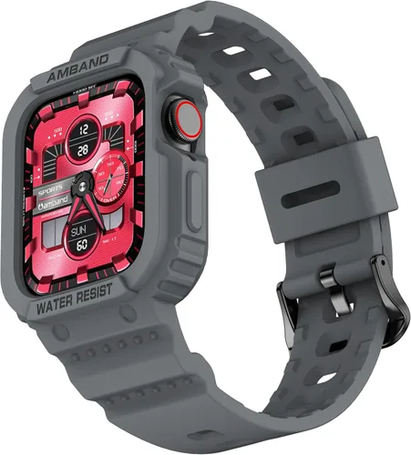 Miniatura 52 de amBand E1 Sport Case Band for Apple Watch Ultra 3/2/1 & SE 3/2/1 & Series 11 10 9 8 7 6 5 4 3 49mm 46mm 45mm 44mm 42mm 41mm 40mm 38mm, Shockproof &