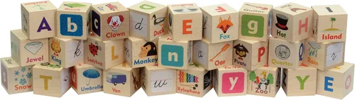 Miniatura 2 de Maple Landmark Cuadro de letras ABC Blocks - Fabricado en Estados Unidos