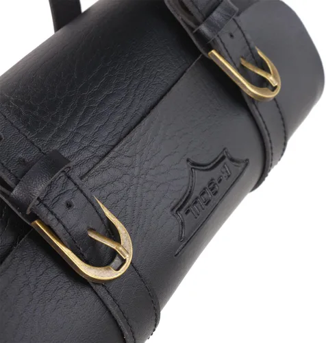 Miniatura 6 de Bolsa de Manillar de Bicicleta Retro de PU Cuero Impermeable Alforja de Bicicleta Cesta Frontal Vintage Bolsa de Asiento Trasero para Bicicletas