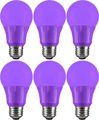 Miniatura 9 de Sunlite 40452 - Foco de luz LED de color A19, 3 W (equivalente a 25 W), base mediana E26, no regulable, certificación UL, decoración de fiestas