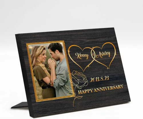 Miniatura 11 de Marco de fotos de boda personalizado con nombre de foto, regalos de boda personalizados para parejas, marco de fotos de boda personalizado, regalo