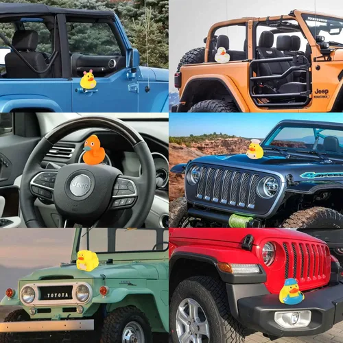 Miniatura 3 de Arttyma Patos de Goma a Granel, Surtido de Patitos para Flotadores de Jeep Pato para Baño Juguetes de Baño Favores de Fiesta (Paquete de 30)