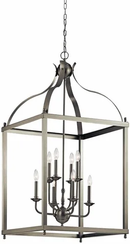 Miniatura 3 de KICHLER Larkin - Colgante de 2 luces de 14.75" en níquel cepillado