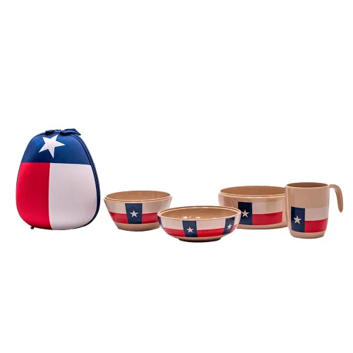 Miniatura 9 de Refresh-A-Baby Juego de alimentación ecológico de cáscara de arroz para niños, 4 piezas, incluye plato dividido, ventosa, cuchara, taza, sin BPA