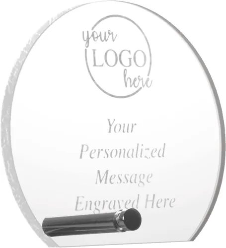 Premios acrílicos económicos personalizados ofrecidos en una variedad de formas y tamaños, incluye texto ilimitado y su logotipo (5 pulgadas,