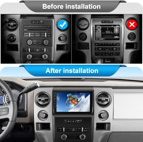 Miniatura 2 de Radio de coche para Ford F150 2009 2010 2011 2012, radio de pantalla táctil de 9 pulgadas de actualización con 2 GB + 32 GB, CarPlay/Android Auto