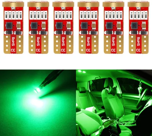 Miniatura 14 de PHINLION Bombillas LED de 500 lúmenes, 194 bombillas LED de 6000 K, color blanco, superbrillante, 168 2825 W5W T10, cuña LED de repuesto
