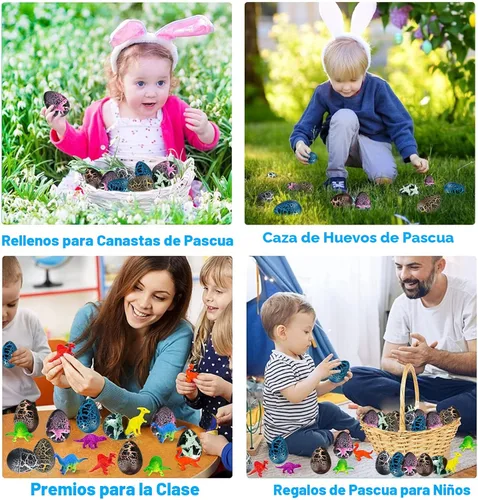 Miniatura 5 de 60 huevos de dinosaurio para incubar para niños, regalos de fiesta, regalos de Navidad para nietos, huevos de dinosaurio novedosos para crecer
