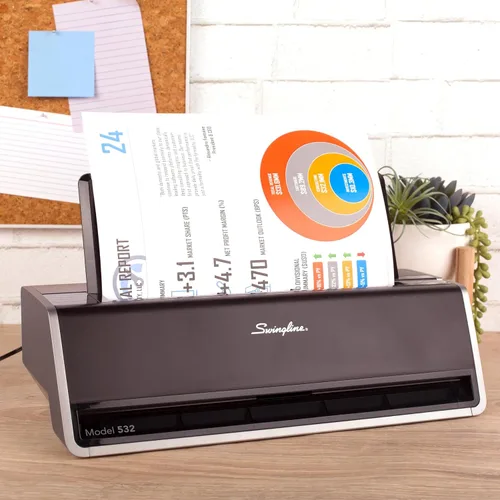 Miniatura 2 de Swingline, perforadora eléctrica comercial de papel, Platino