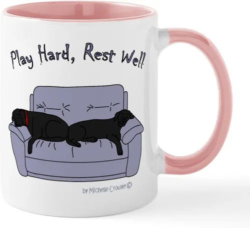 Miniatura 20 de CafePress Black Lab Mug Taza de café de cerámica de 11 oz (11.0 fl oz)