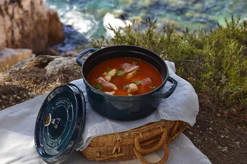 Miniatura 10 de Staub Cocotte Redondo 9.4 in La Mer