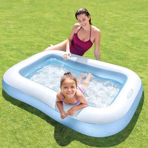 Miniatura 2 de Piscina rectangular para bebés con piso inflable suave