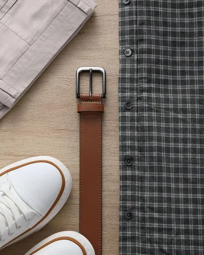 Miniatura 3 de CHAOREN Cinturones de cuero para hombre - Cinturón de 35mm de cuero genuino para jeans - Regalo para hombre para vestir casual