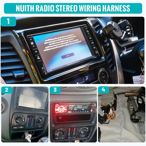 Miniatura 8 de NuIth Arnés de cables de radio estéreo con adaptador de antena compatible con BMW 2000-2010/Volkswagen 2004-2015/Mercedes-Benz Sprinter 2007-2015