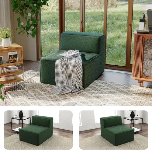 Miniatura 22 de Sofá Seccional Comprimido de 106" Sofás Modulares en Forma de L con Chaise, Espuma de Alta Densidad Sin Ensamblaje Requerido, 4 Piezas