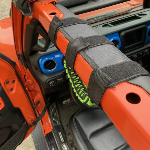 Miniatura 6 de 4 asas de agarre de barra antivuelco compatibles con Jeep Wrangler JLU JK JKU TJ YJ LJ JT JL y Gladiator JT 1987-2021 UTV y ATV, se adapta a barras