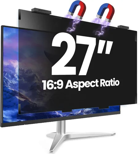 Miniatura 19 de [Paquete de 2] Pantalla de privacidad HD para computadora de 24 pulgadas, pantalla de privacidad mejorada para pantalla ancha 16:9 extraíble