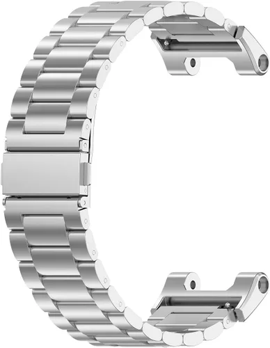 Miniatura 3 de E ECSEM Correa compatible con Amazfit T-Rex/T-Rex Pro, correa de repuesto de metal de acero inoxidable sólido para reloj inteligente Amazfit T-Rex