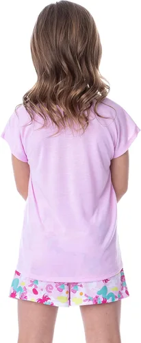 Miniatura 5 de INTIMO Dreamworks Trolls Poppy Happy Sleep - Conjunto de pijama con cuello redondo para niña, Multi colorido