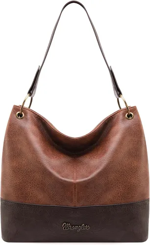 Wrangler Hobo - Bolsas para mujer de cuero vegano con asa superior, bolsos de hombro y bolsos